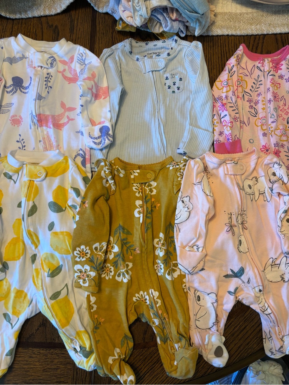 Newborn girl sleeper bundle